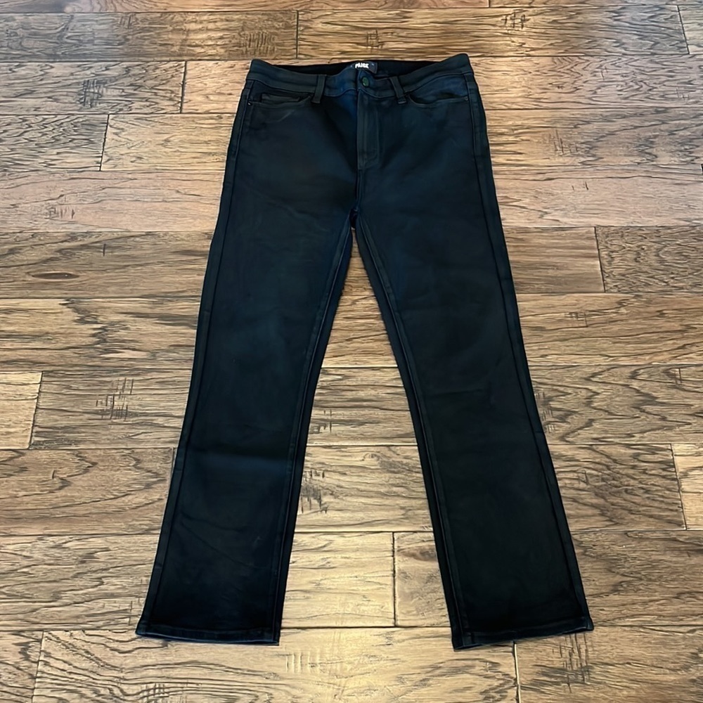 Paige Cindy Black Fog Luxe Coating Size 31